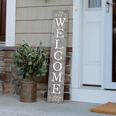 Light Gray Welcome Porch Board, , large