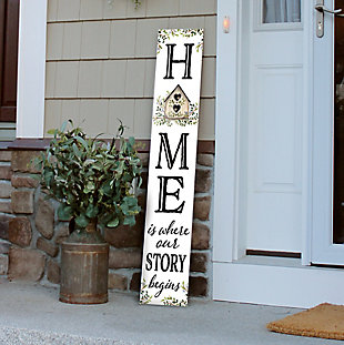 Home Is Where Our Story Begins Porch Board, , rollover