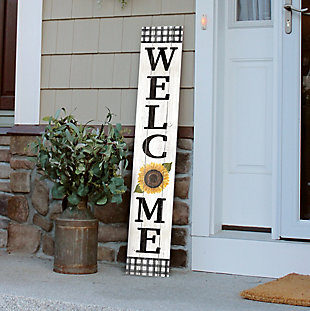 Welcome Porch Board with Sunflower, , rollover