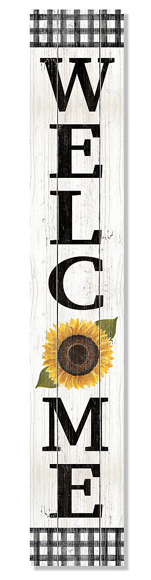 Welcome Porch Board with Sunflower, , large