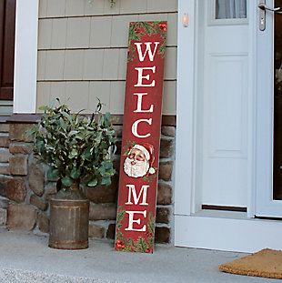 Welcome Porch Board with Santa, , rollover