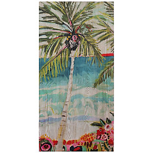 Empire Art Direct Palm Tree Wall Art Giclee Printed on Hand Finished Ash Wood, , large