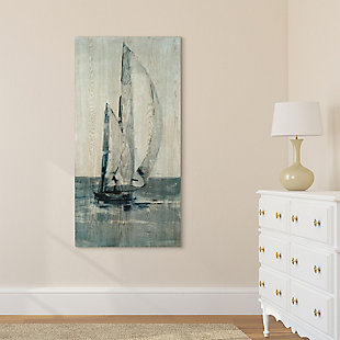 Empire Art Direct Sea and Sailboat Wall Art Printed on Hand Finished Ash Wood, , rollover