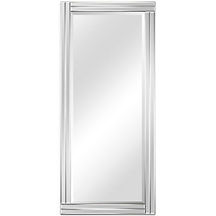 Empire Art Direct 54" x 24" Modern Stepped Beveled Rectangle Wall Mirror, , large