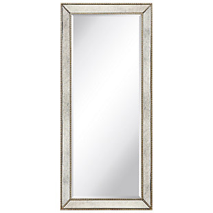 Empire Art Direct 54" x 24" Champagne Bead Beveled Rectangle Wall Mirror, , large