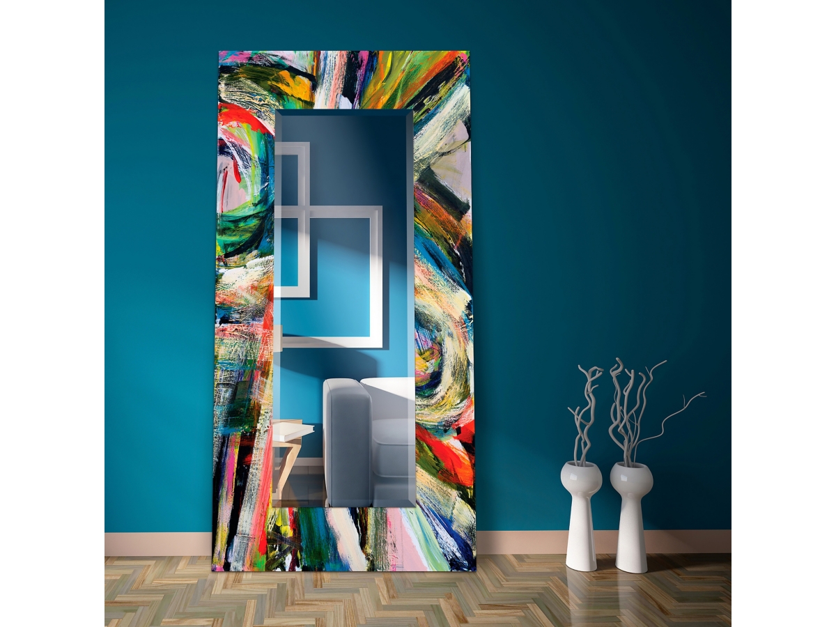 Empire Art Direct Rock Star Rectangular Mirror Tempered Art Glass