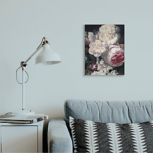 Stupell Blushing Floral Petals Enchanting Pink White Flowers 16 X 20 Canvas Wall Art, Gray, rollover