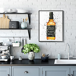 Show off your taste for both spirits and sleek modern style with this cool wall art. Hang it above a bar cart or in your kitchen as a neat finishing touch to your decor. This giclee print has a texturized brush stroke finish and sits within a ready-to-hang black frame.Giclee lithograph mounted on wood with a texturized brush stroke finish | Black frame | Ready to hang | Design by mercedes lopez charro | Made in usa