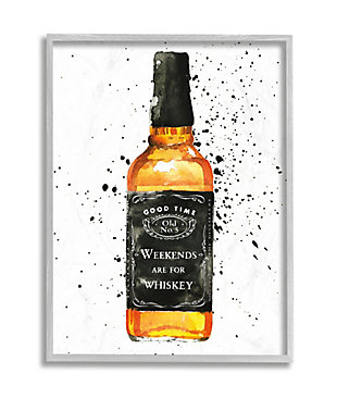 Show off your taste for both spirits and sleek modern style with this cool wall art. Hang it above a bar cart or in your kitchen as a neat finishing touch to your decor. This giclee print has a texturized brush stroke finish and sits within a ready-to-hang gray frame.Giclee lithograph mounted on wood with a texturized brush stroke finish | Gray frame | Ready to hang | Design by mercedes lopez charro | Made in usa