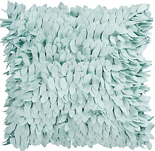 Cory Textured 18" Throw Pillow, Sea Foam, large
