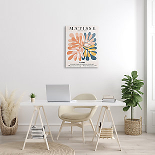 Stupell Classical Matisse Painting Cut Out Forms Traditional Abstract 24 X 30 Canvas Wall Art, Orange, rollover
