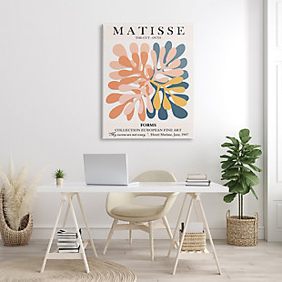 Stupell Classical Matisse Painting Cut Out Forms Traditional Abstract 36 X 48 Canvas Wall Art, Orange, rollover