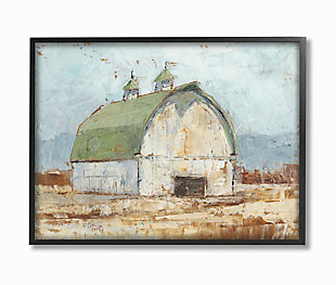 Stupell Natural Earth Painted Barn 24 X 30 Framed Wall Art, Brown, large