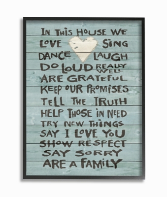 Stupell Together Home Family Inspirational Word On Wood Texture Wall Art