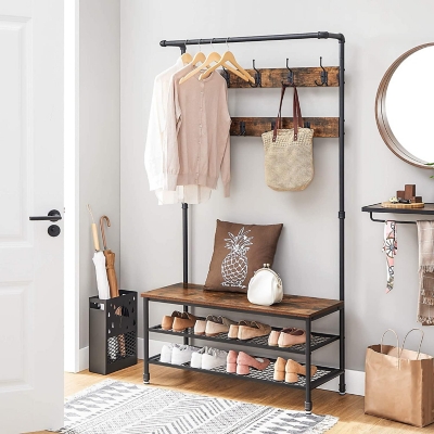 Industrial style best sale coat rack