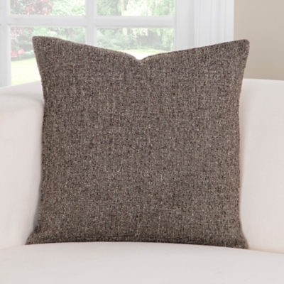 Siscovers PoloGear Belmont Gray Throw Pillow, Dark Brown, large