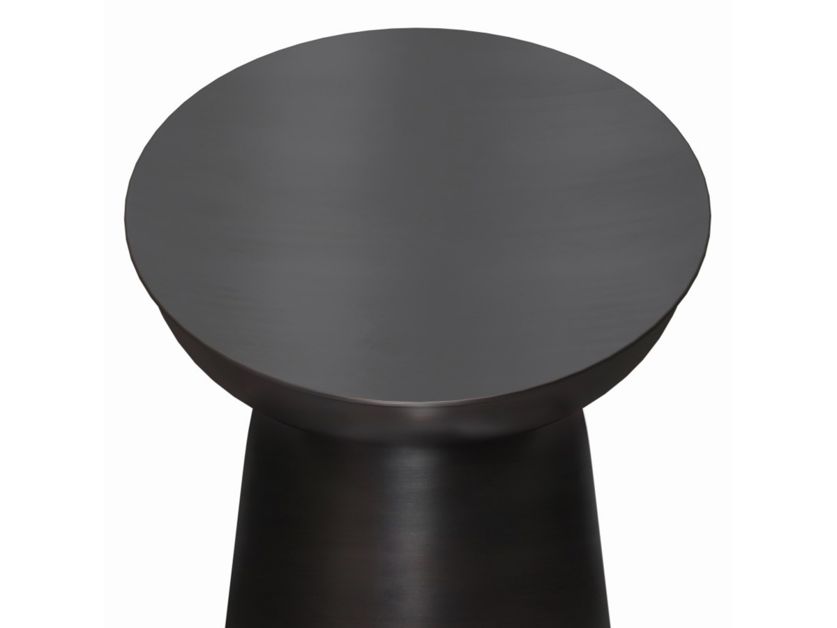 Simpli Home Toby Accent Side Table, Antique Copper, large