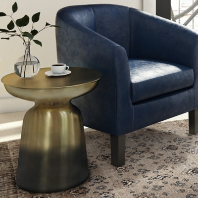 A600044786 Toby Accent Side Table, Gold/Black Ombre sku A600044786