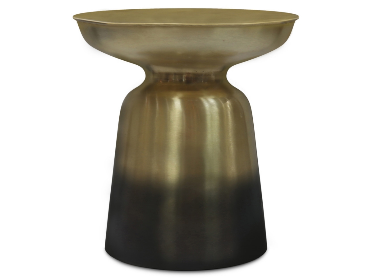 Simpli Home Toby Accent Side Table, Gold/Black Ombre, large
