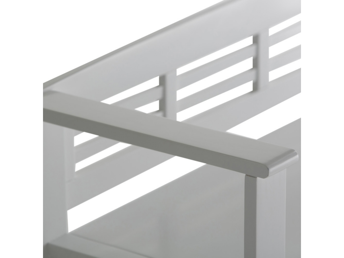 Simpli Home Adams Entryway Storage Bench, White, large