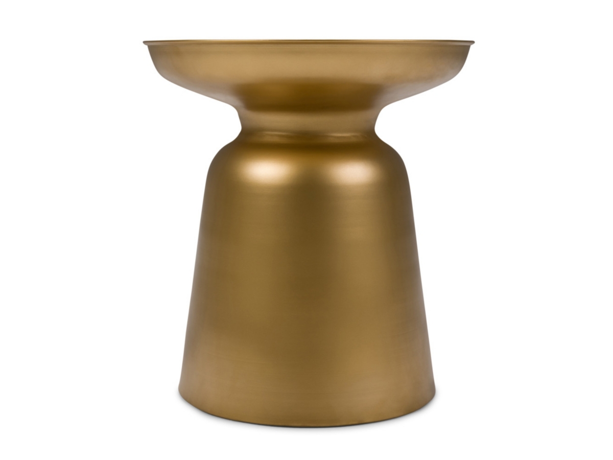 Simpli Home Toby Accent Side Table, Gold, large