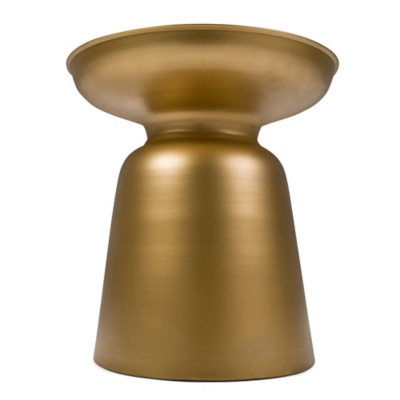 Simpli Home Toby Accent Side Table, Gold, large