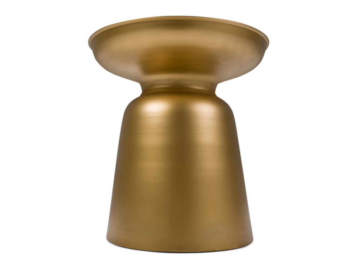 Simpli Home Toby Accent Side Table, Gold, large