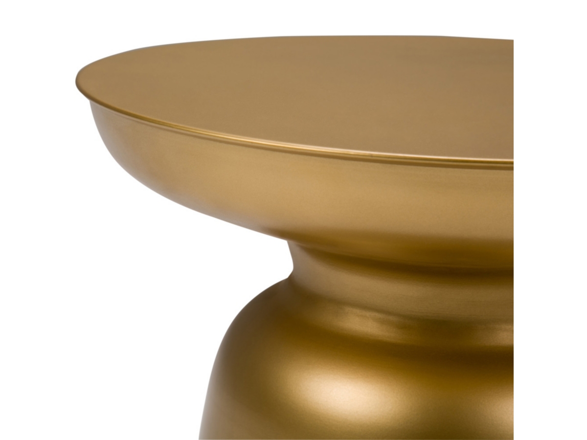 Simpli Home Toby Accent Side Table, Gold, large