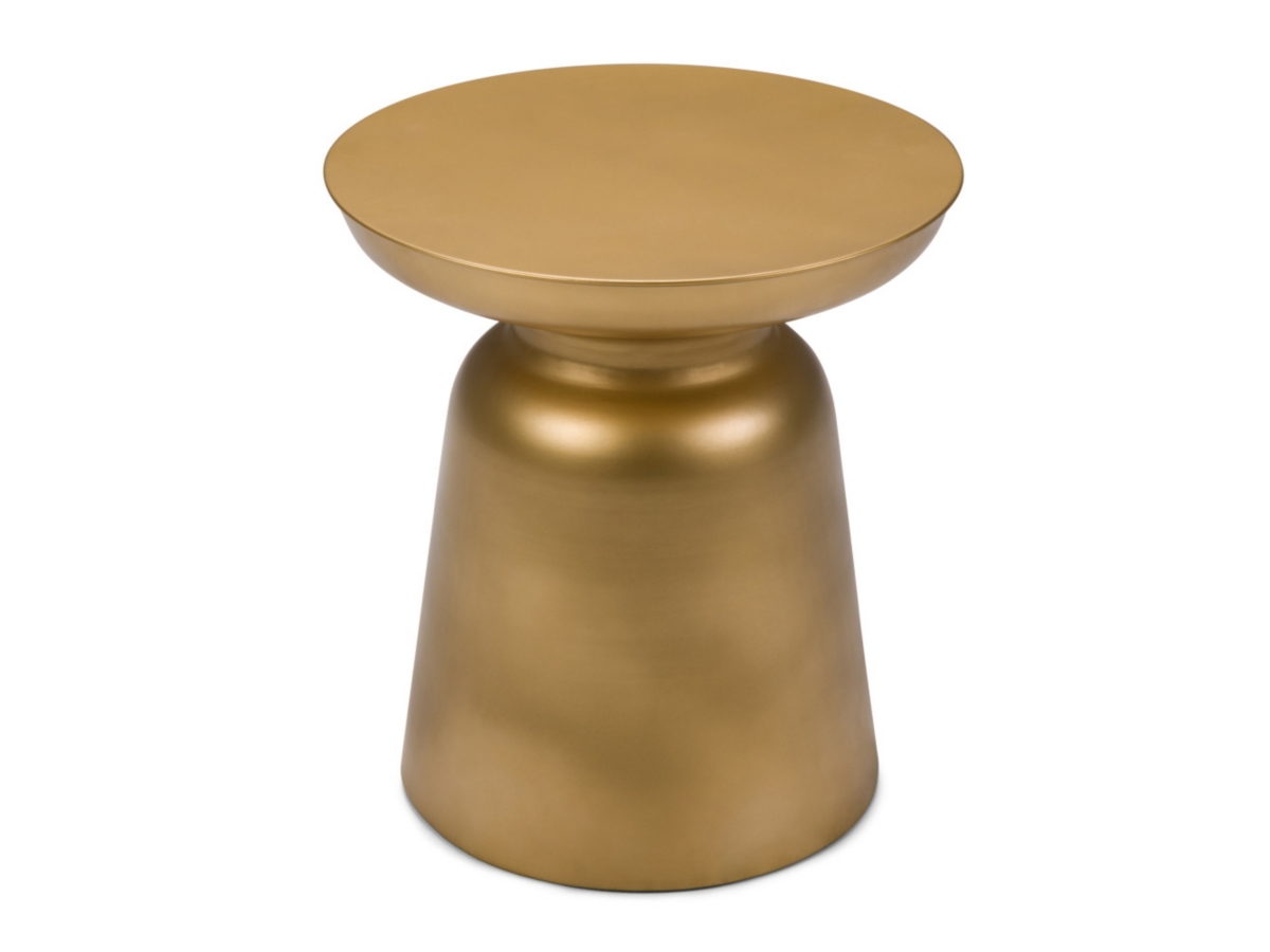 Simpli Home Toby Accent Side Table, Gold, large