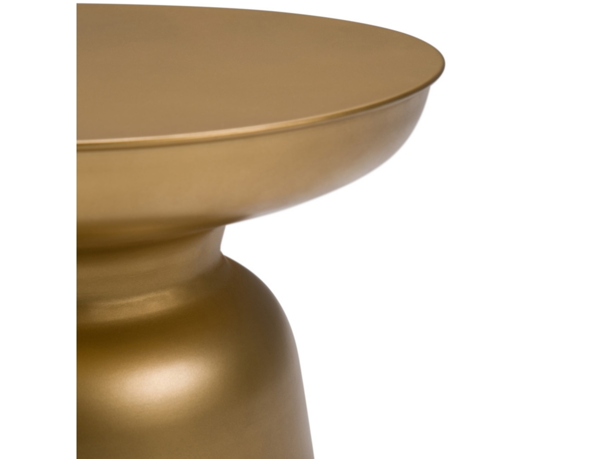 Simpli Home Toby Accent Side Table, Gold, large