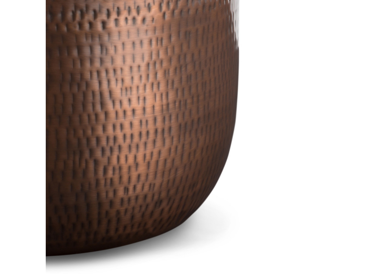 Simpli Home Griffen Storage Accent Side Table, Antique Copper, large