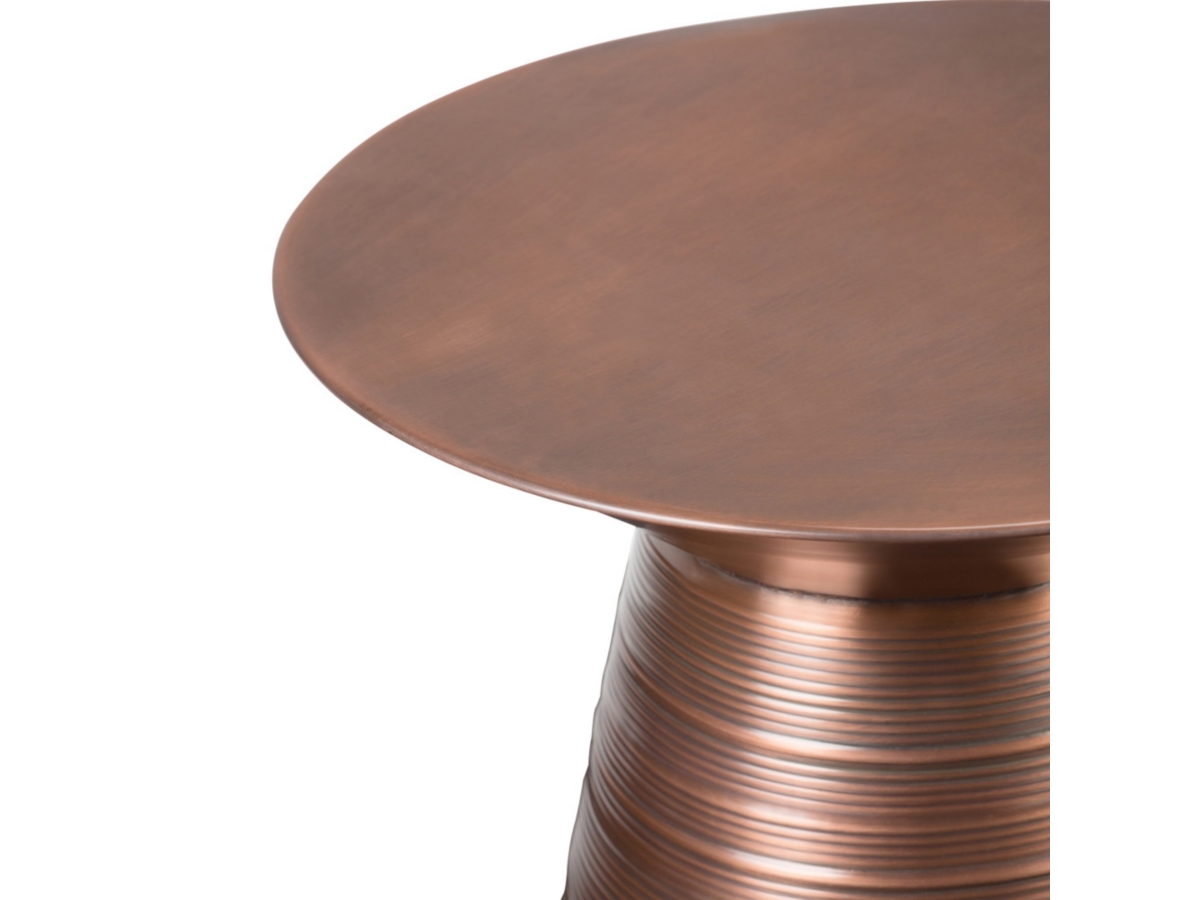 Simpli Home Sheridan Accent Side, Aged Copper, large