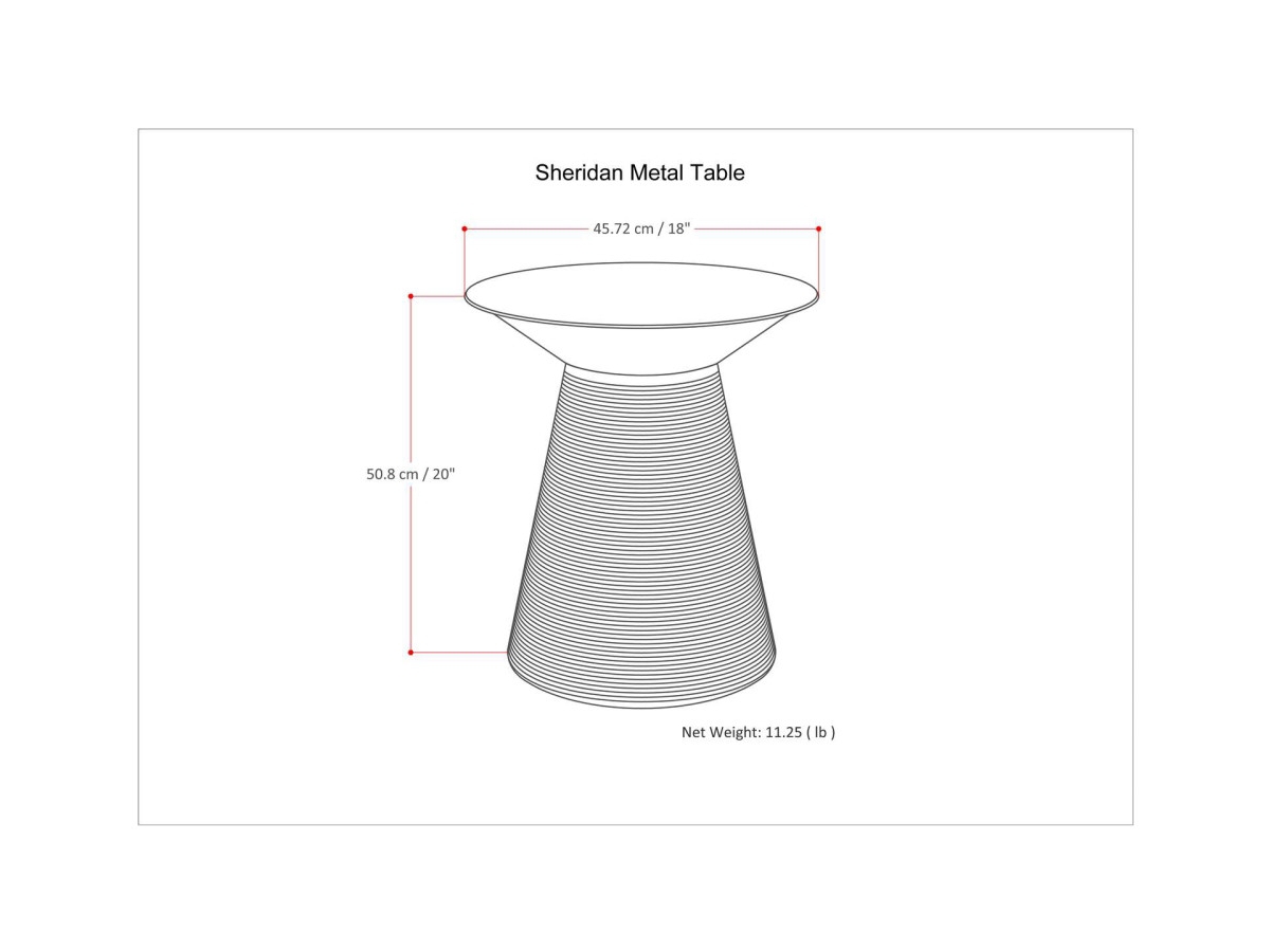 Simpli Home Sheridan Accent Side, Aged Copper, large