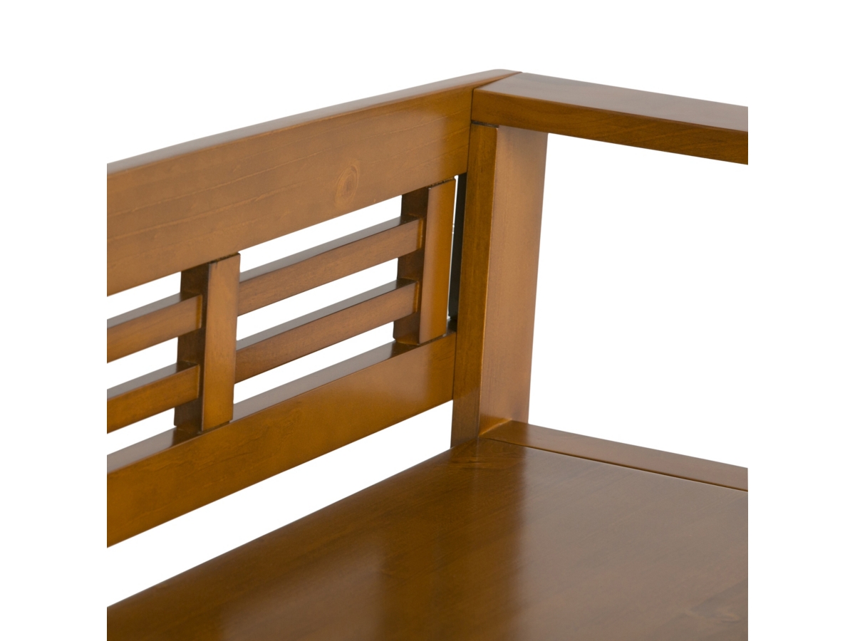 Simpli Home Amherst Entryway Storage Bench, Light Avalon Brown, large