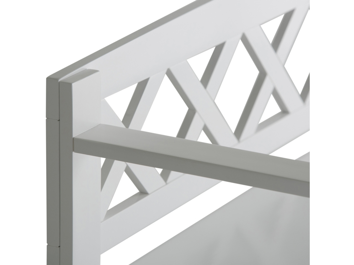 Simpli Home Amherst Entryway Storage Bench, White, large