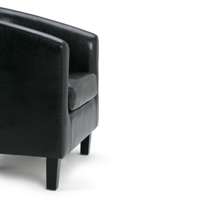 Small leather tub chair hot sale