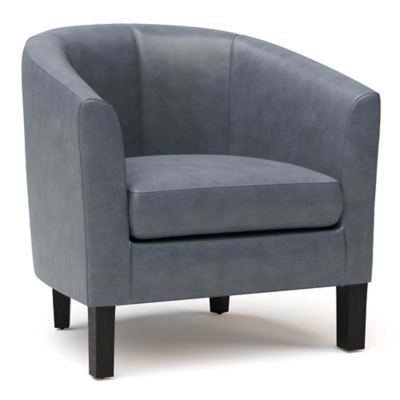 Simpli Home Austin Tub Chair in Faux Leather Ashley