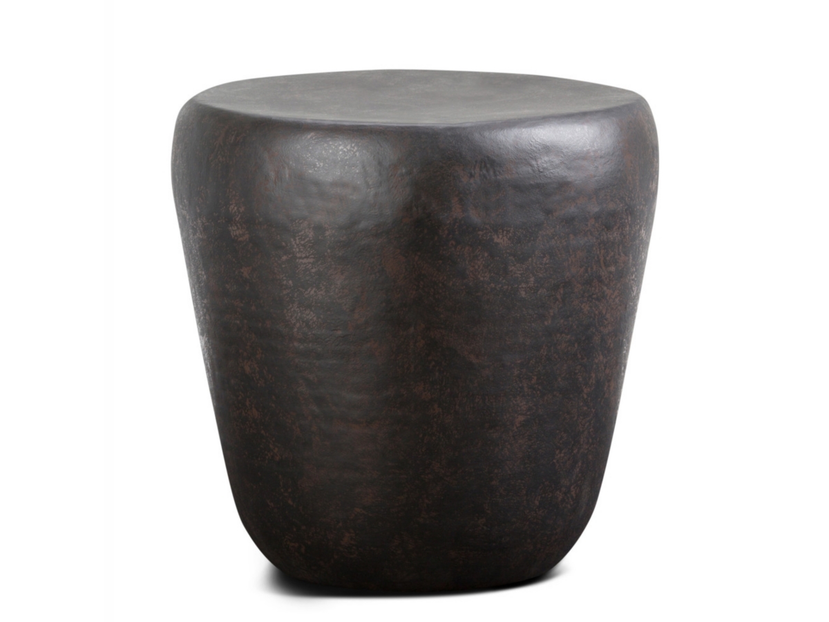 Simpli Home Garvy Accent Side Table, Rustic Bronze, large