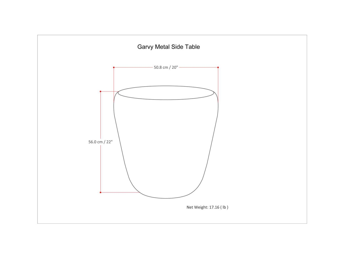 Simpli Home Garvy Accent Side Table, Rustic Bronze, large