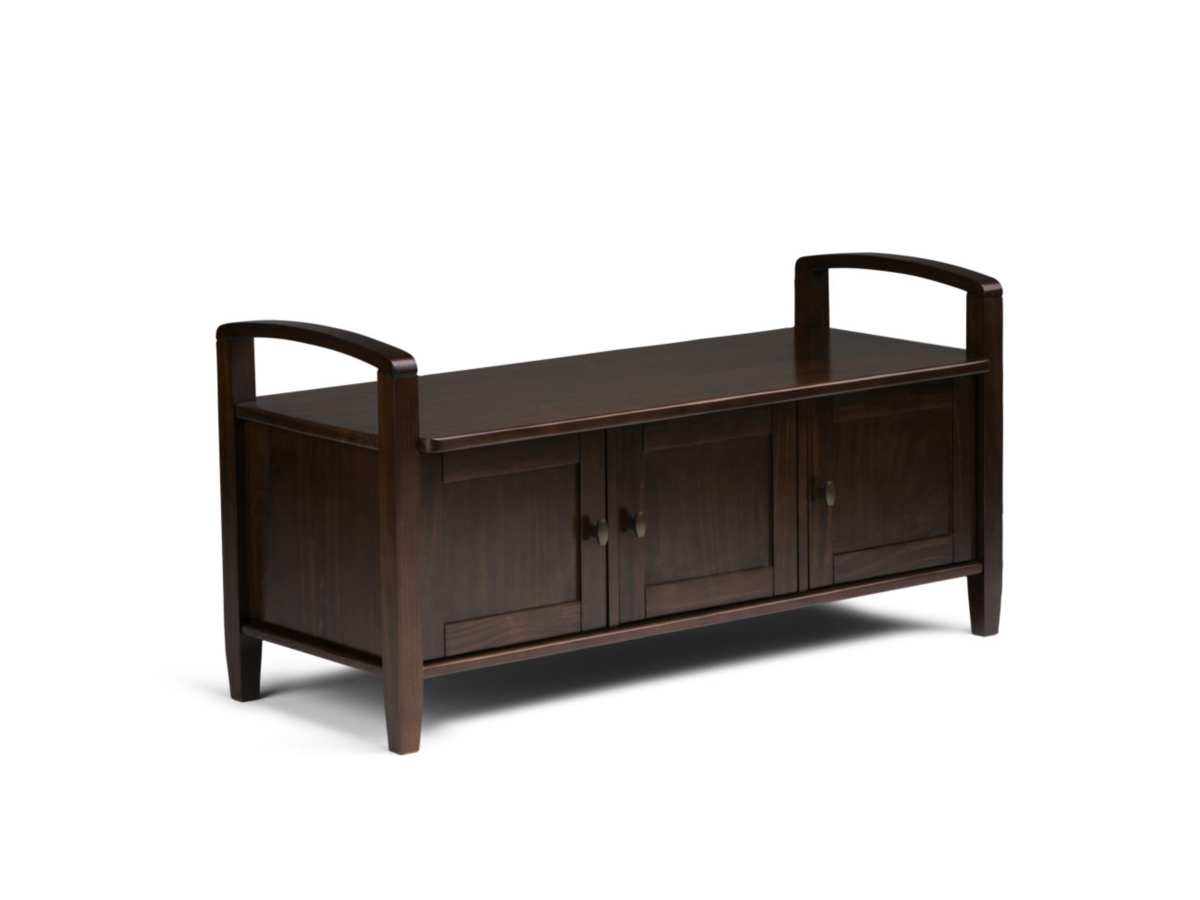 Warm Shaker SOLID WOOD 44 inch Wide Transitional Entryway Storage