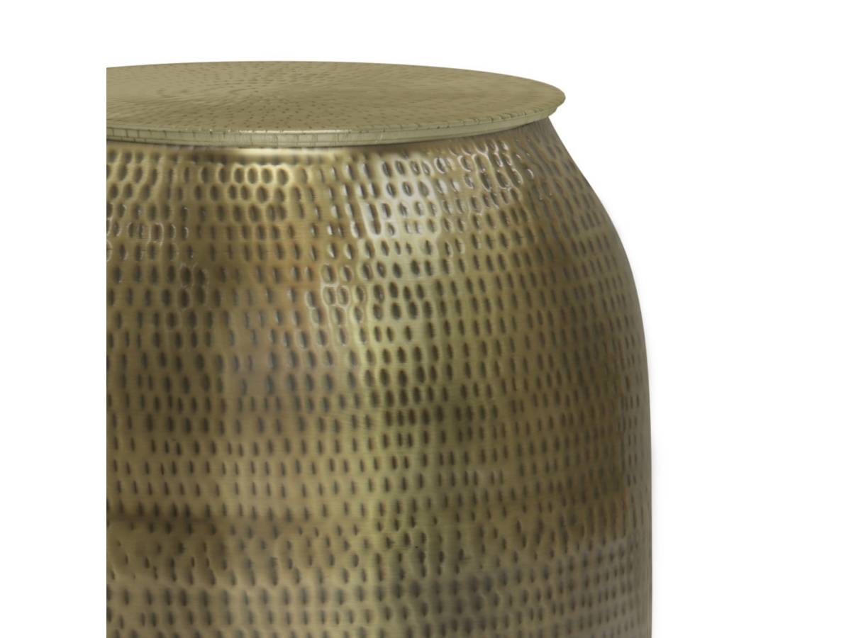 Simpli Home Griffen Storage Accent Side Table, Antique Gold, large