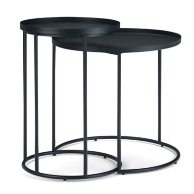 A600044868 Monet Nesting Table (Set of 2), Black sku A600044868