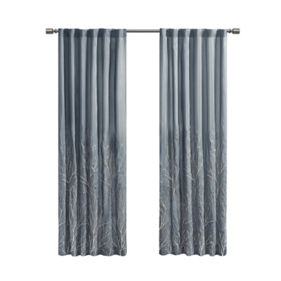 Madison Park Andora Window Curtain, Blue, large