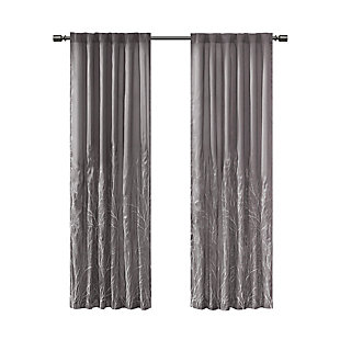 Madison Park Andora Window Curtain, Gray, rollover