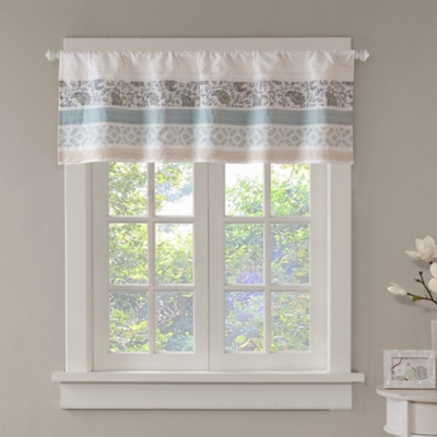 Madison Park Dawn Printed Rod Pocket Valance, , large