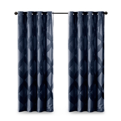 A600045443 Abel Ogee Knitted Jacquard Total Blackout Curtain  sku A600045443