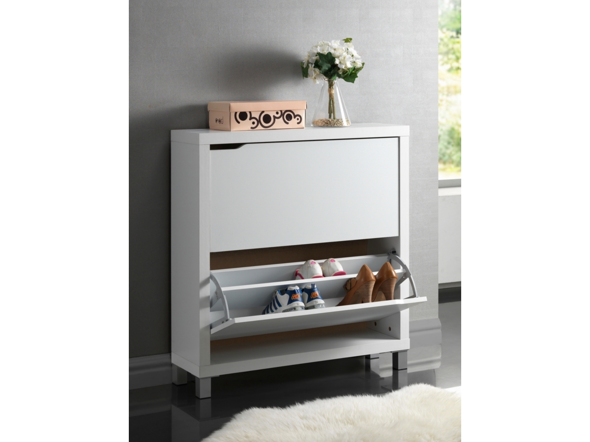 Baxton Studio Simms Shoe Cabinet Ashley