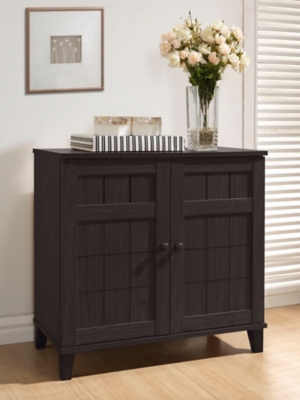 Baxton Studio Glidden Short Modern Shoe Cabinet Ashley