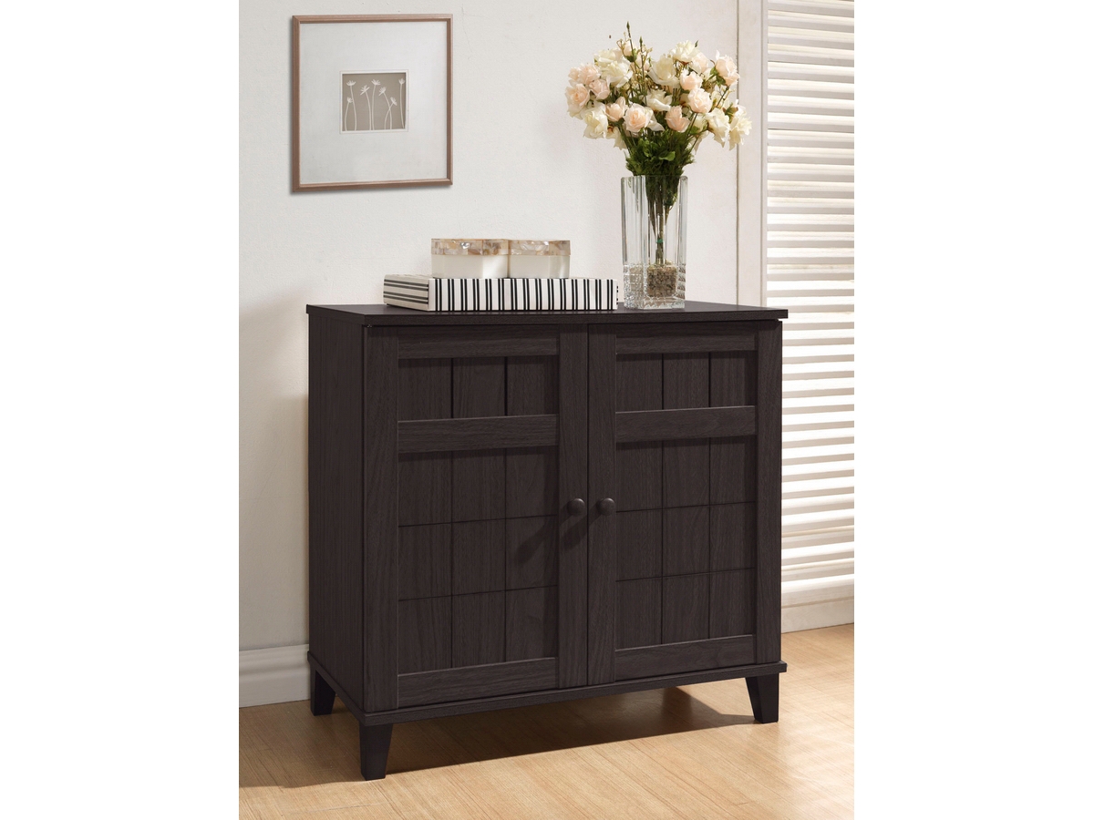 Baxton Studio Glidden Short Modern Shoe Cabinet Ashley