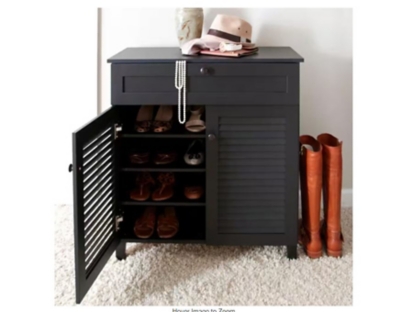 Baxton Studio Calvin Shoe Storage Cabinet, , large
